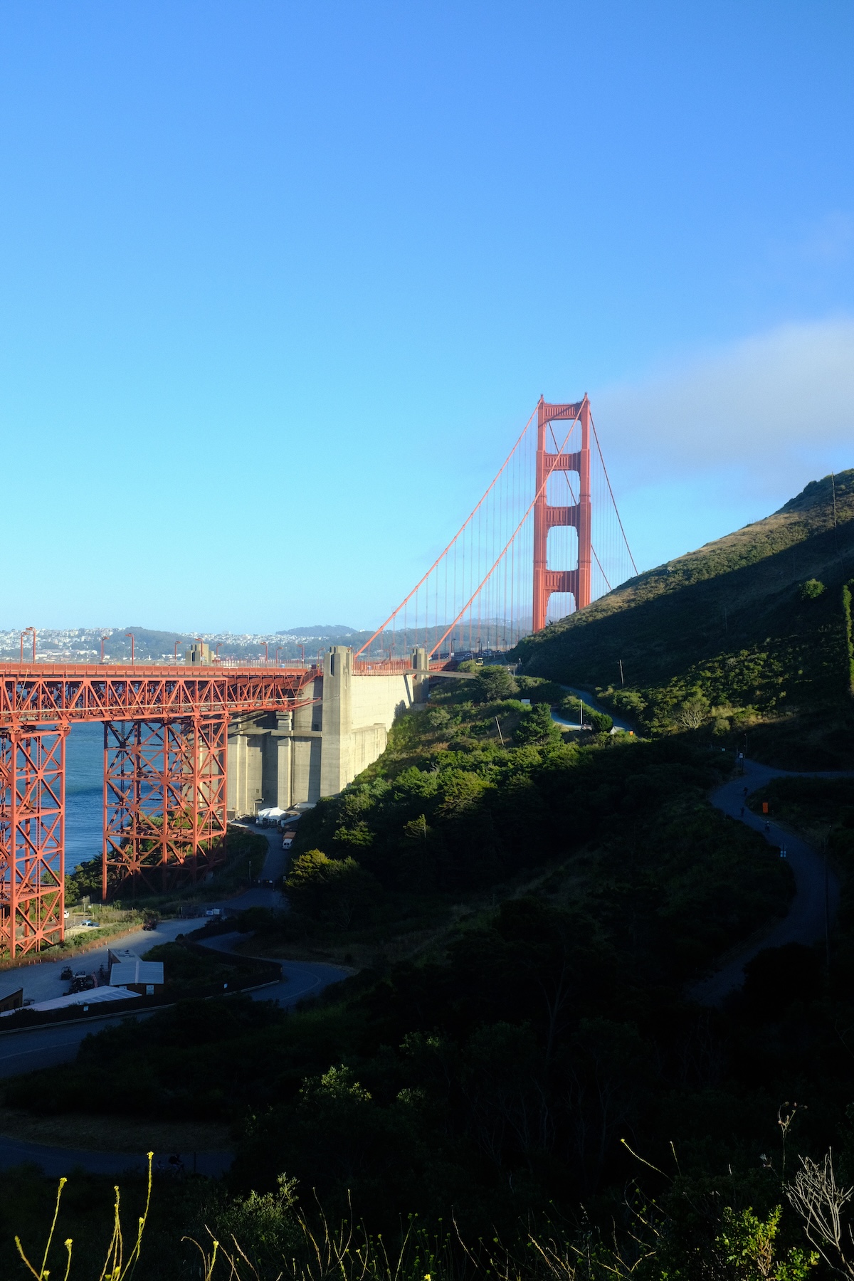 The Golden Gate bridge