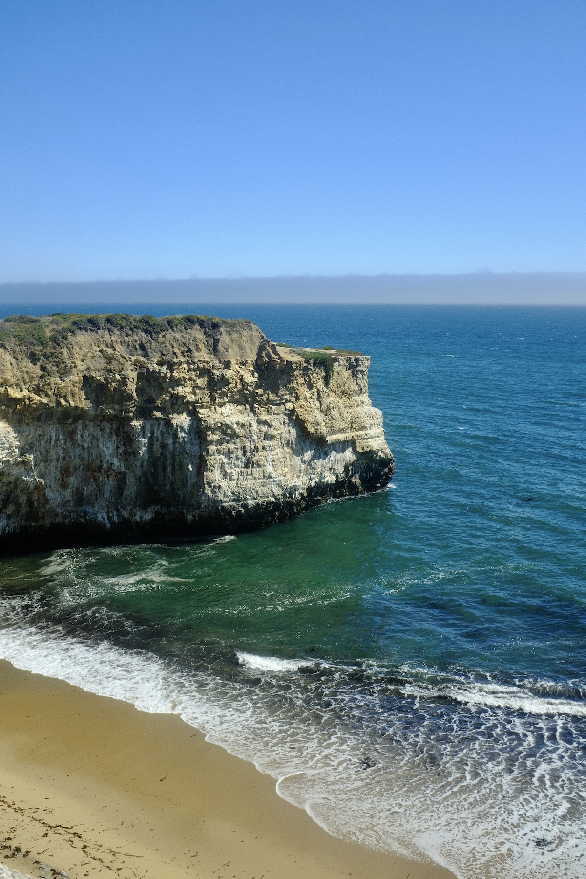 The California coast near Santa Cruz